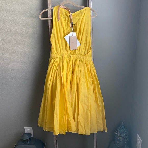 NWT yellow ☀️ dress #21 size US6 - Picture 8 of 12